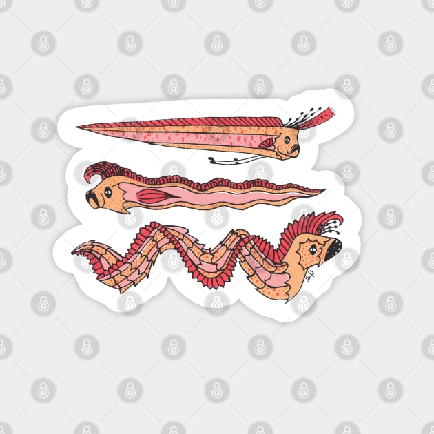 Oarfish Evolution Sticker by sarahead